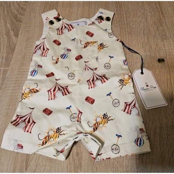 Classic Prep James Shortall Circus Print Infant Size 3-6 Months New - Picture 1 of 5